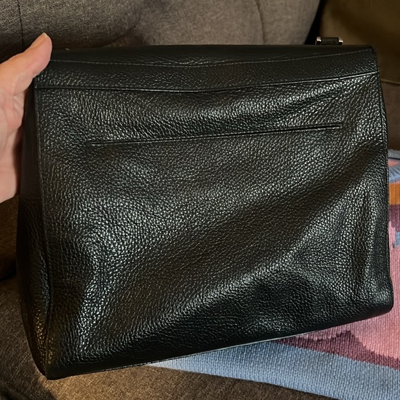 FURLA PATTY BLACK PEBBLED LEATHER HOBO BAG - Picture 6 of 16